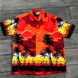 Vintage Kensington Hawaiian Sunset Shirt - Size Large